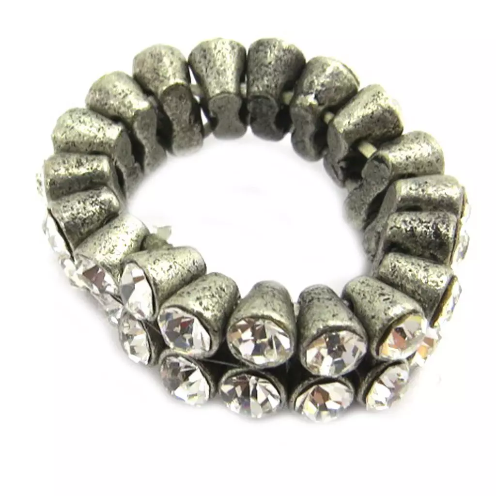 Les Trésors De Lily Bague 'Diamonds' Blanc [E5132]