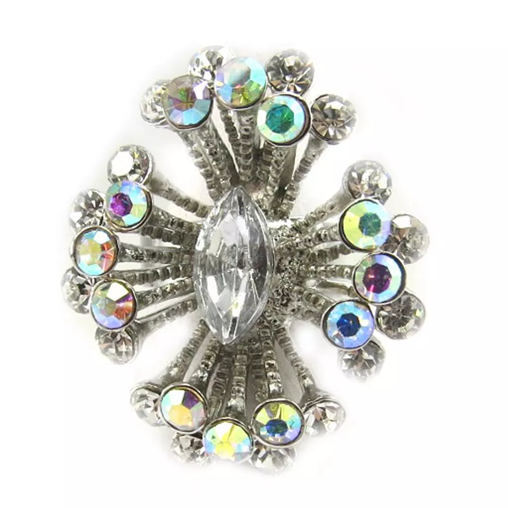 Les Trésors De Lily Bague 'Eclosion' Blanc [E5124]