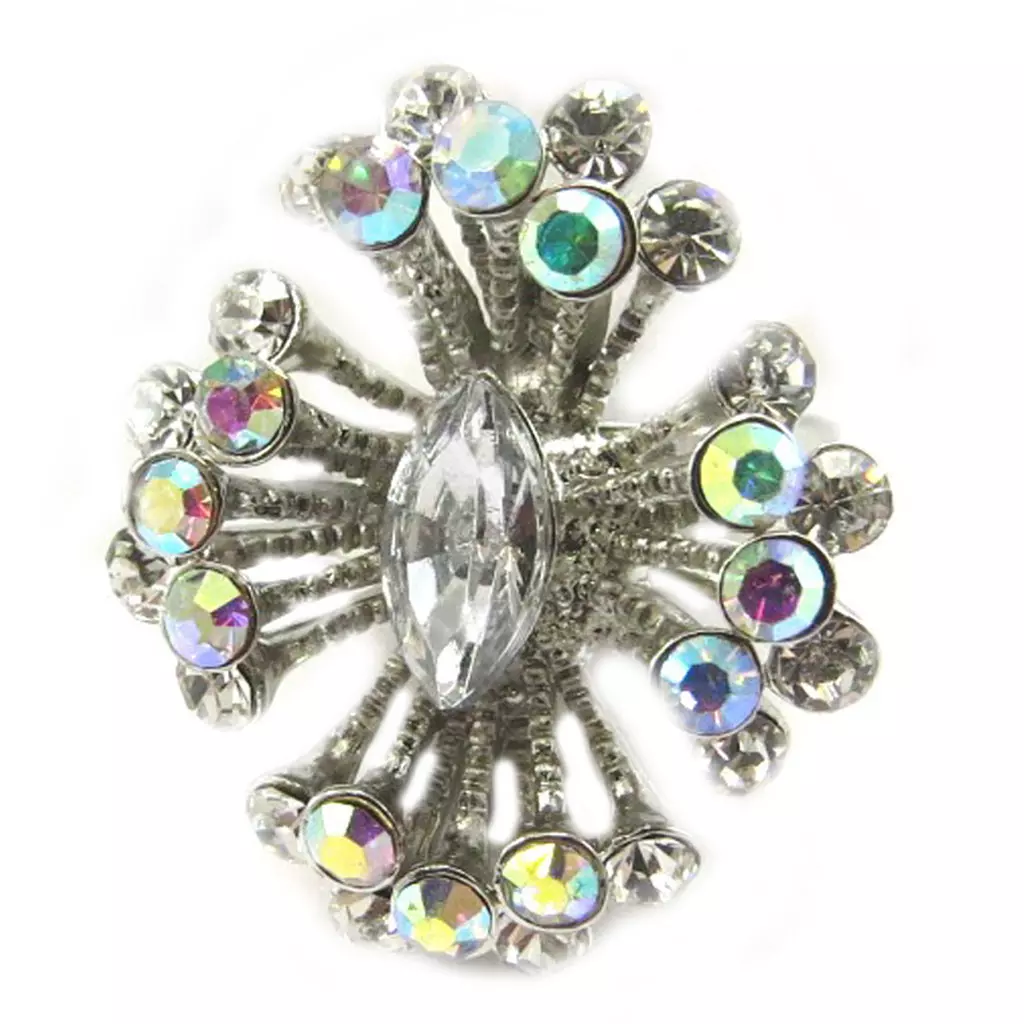 les trésors de lily Bague 'Eclosion' Blanc [E5124]