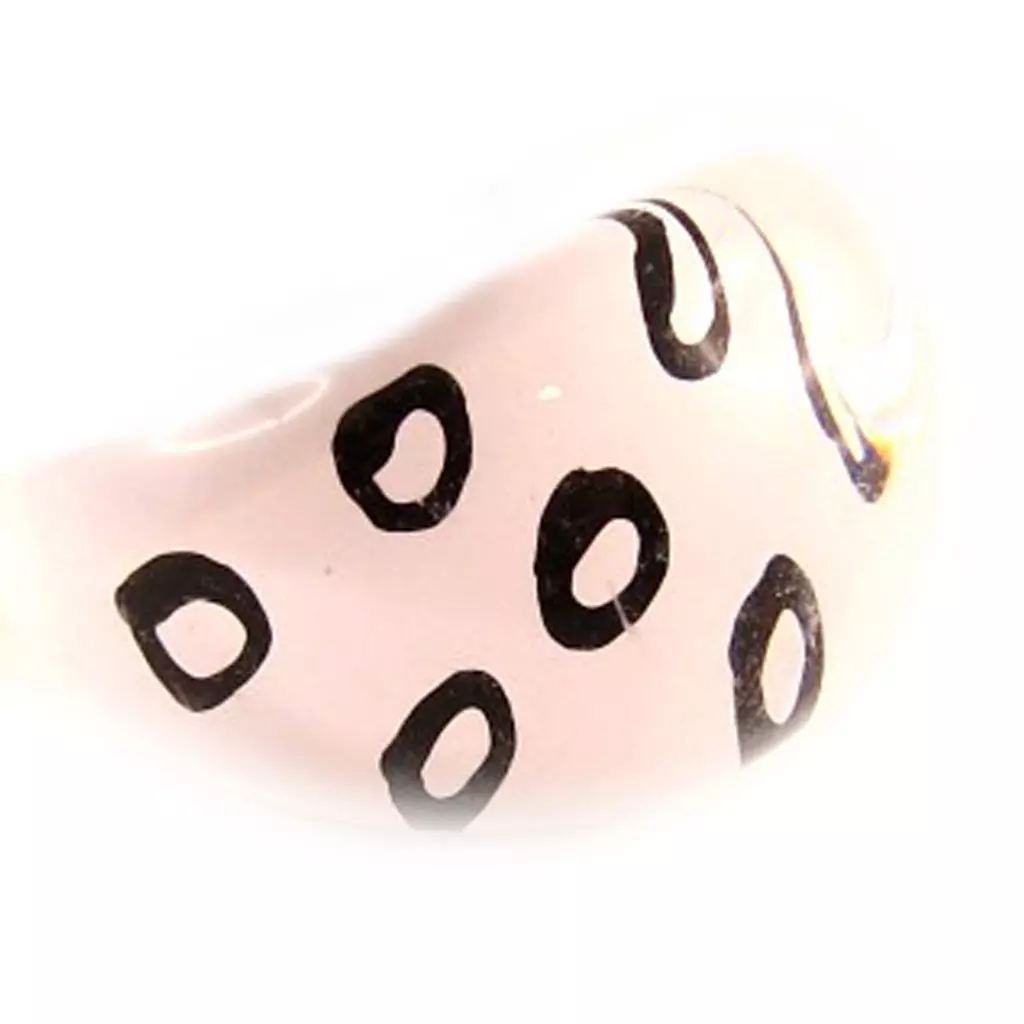 Les Trésors De Lily Bague 'Happy Days' Blanc [E1789]