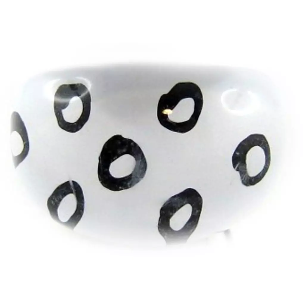 les trésors de lily Bague 'Happy Days' Blanc [E1789]
