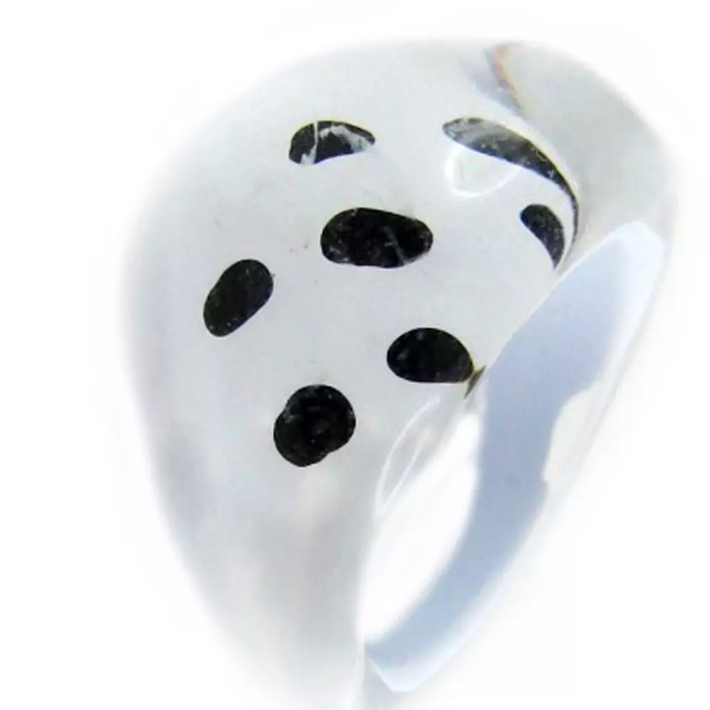 Les Trésors De Lily Bague 'Happy Days' Blanc [E1797]