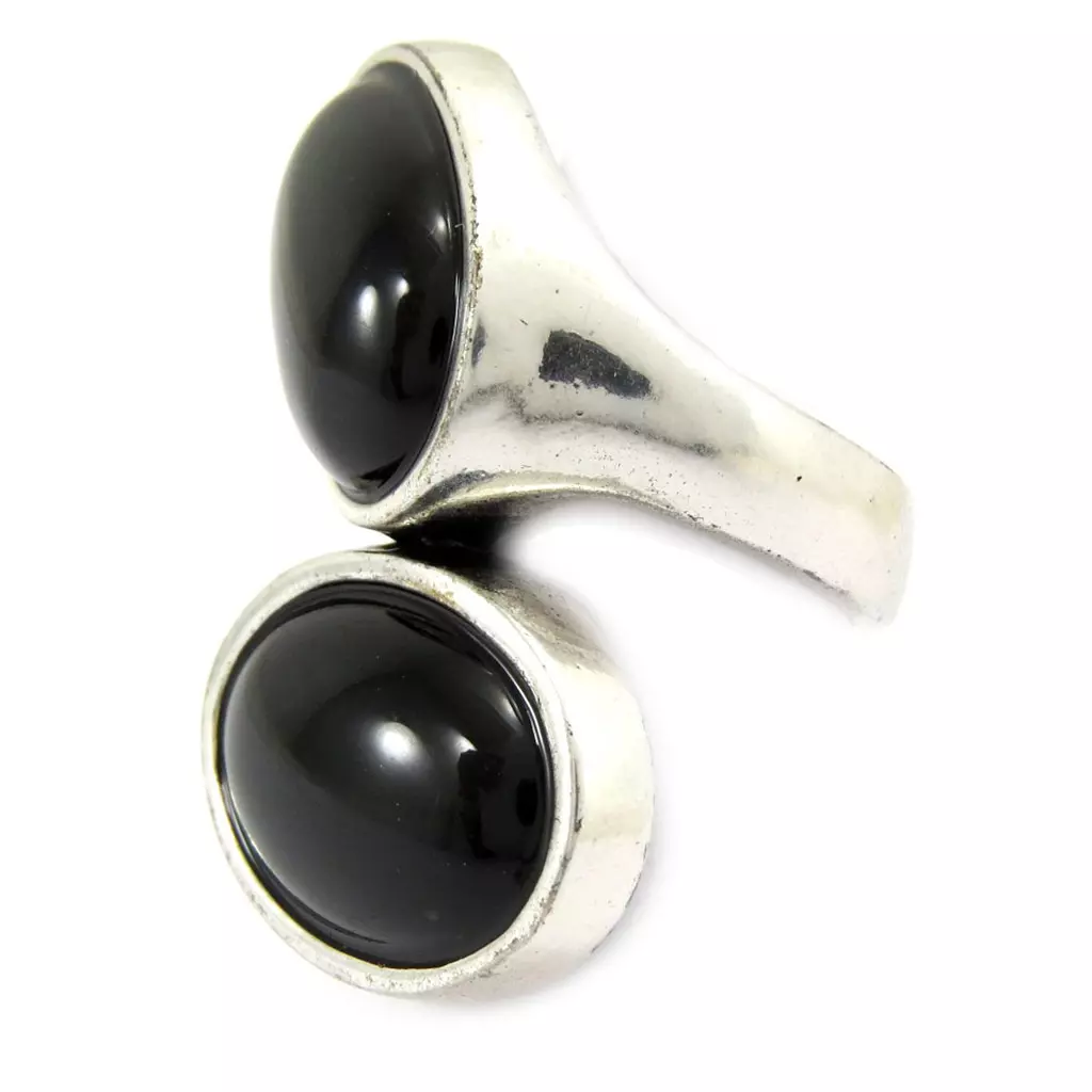 Les Trésors De Lily Bague 'Kilimanjaro' Noir [G2923]