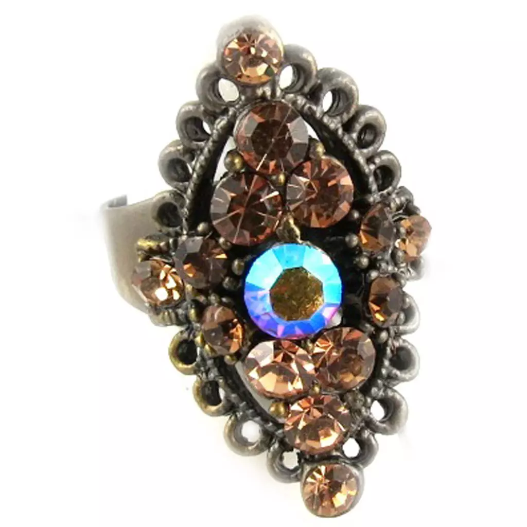 Les Trésors De Lily Bague 'La Véronèse' Ambre [D9800]