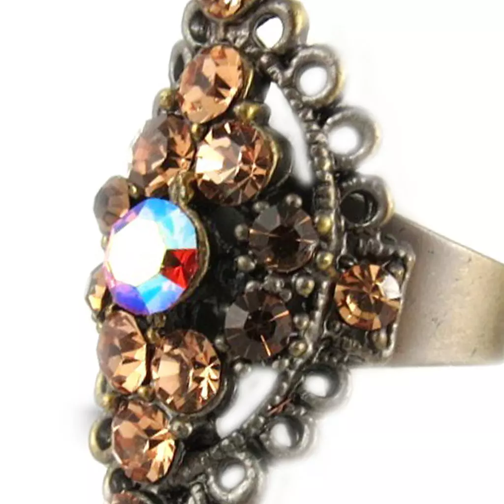 Les Trésors De Lily Bague 'La Véronèse' Ambre [D9800]
