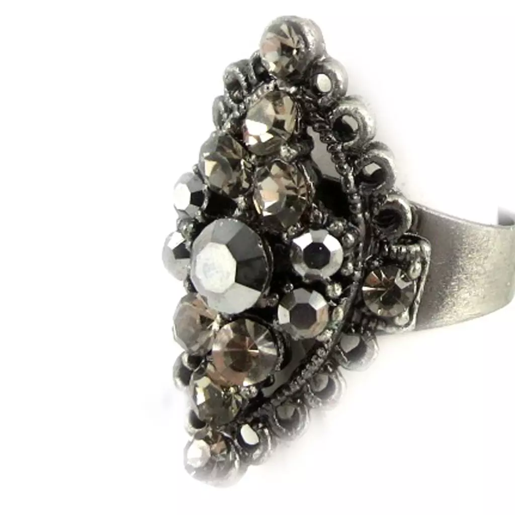les trésors de lily Bague 'La Véronèse' Gris [D9801]