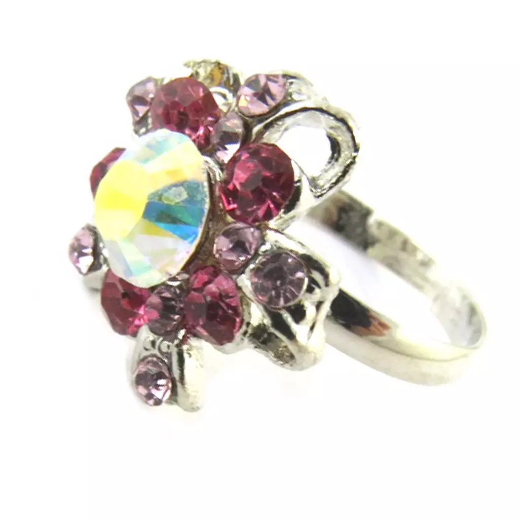 Les Trésors De Lily Bague 'Rosalie' Rose [B9026]