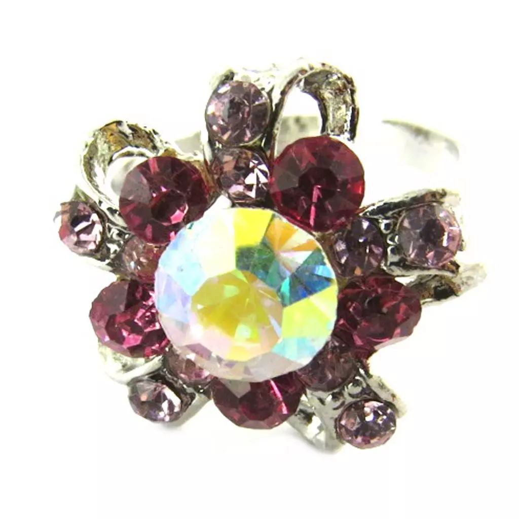 Les Trésors De Lily Bague 'Rosalie' Rose [B9026]