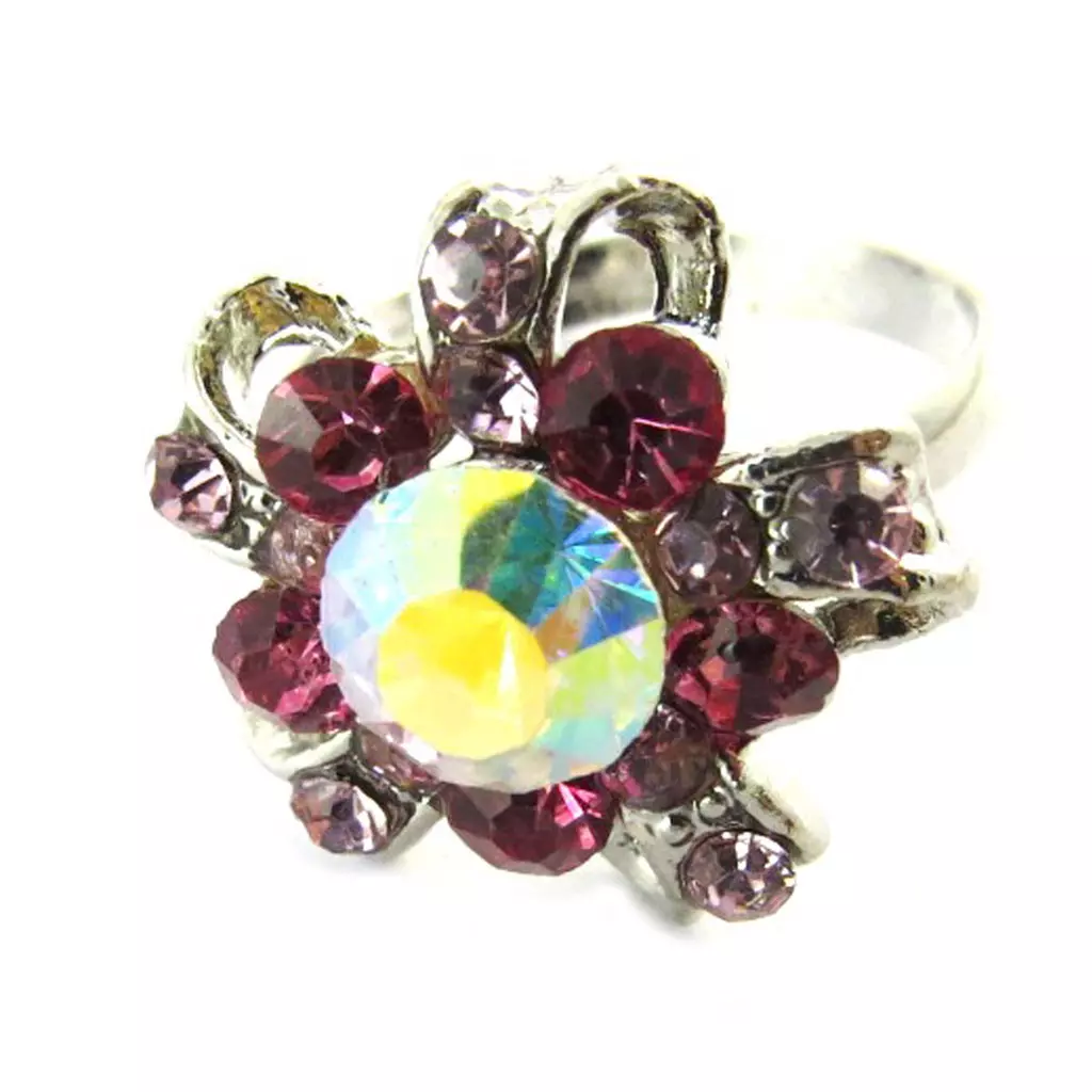 les trésors de lily Bague 'Rosalie' Rose [B9026]