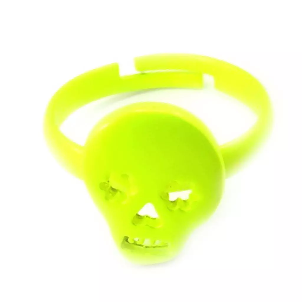 Les Trésors De Lily Bague 'Tête De Mort' Fluo [K3076]