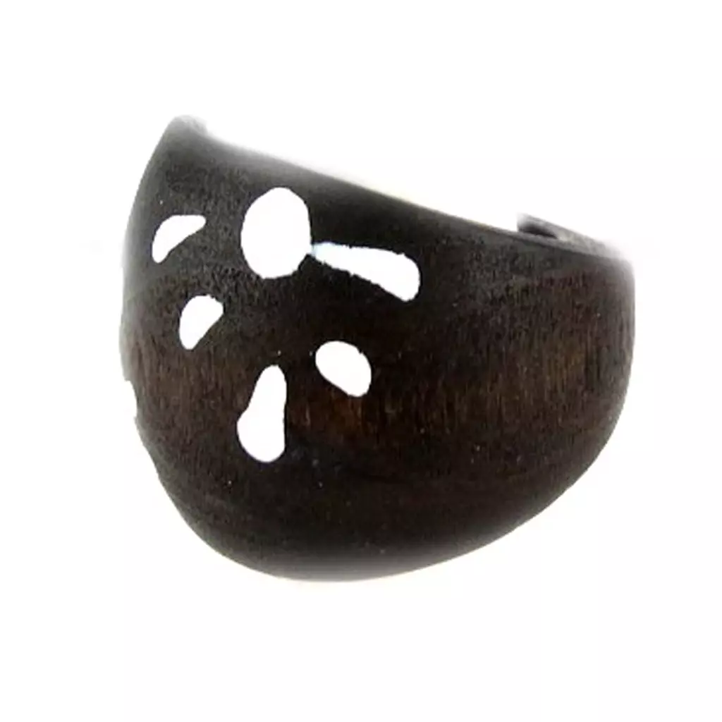 Les Trésors De Lily Bague 'Zoulou' Noir [D9814]