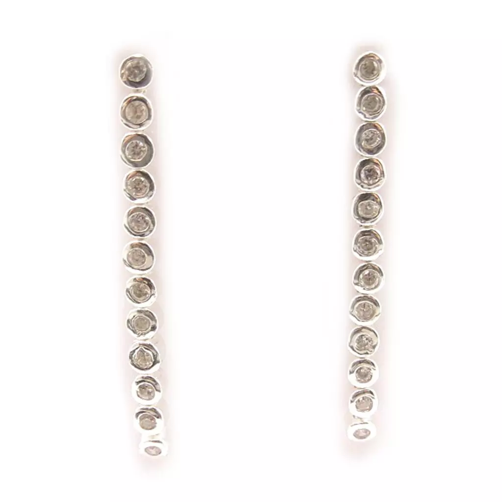 Les Trésors De Lily BO Argent 'Grâce' Blanc [C9364]