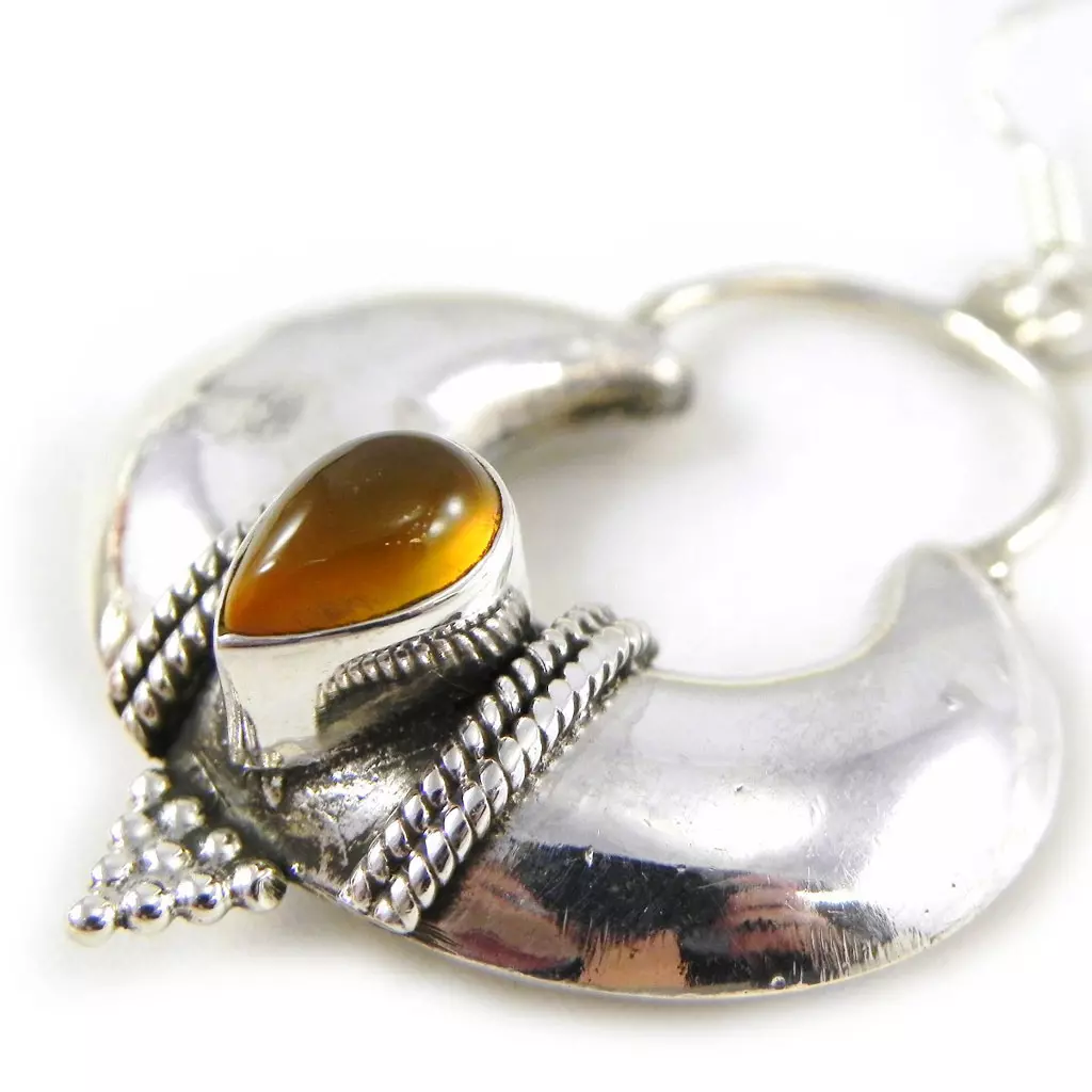 Les Trésors De Lily BO Argent 'Massaï' Agate [C9537]