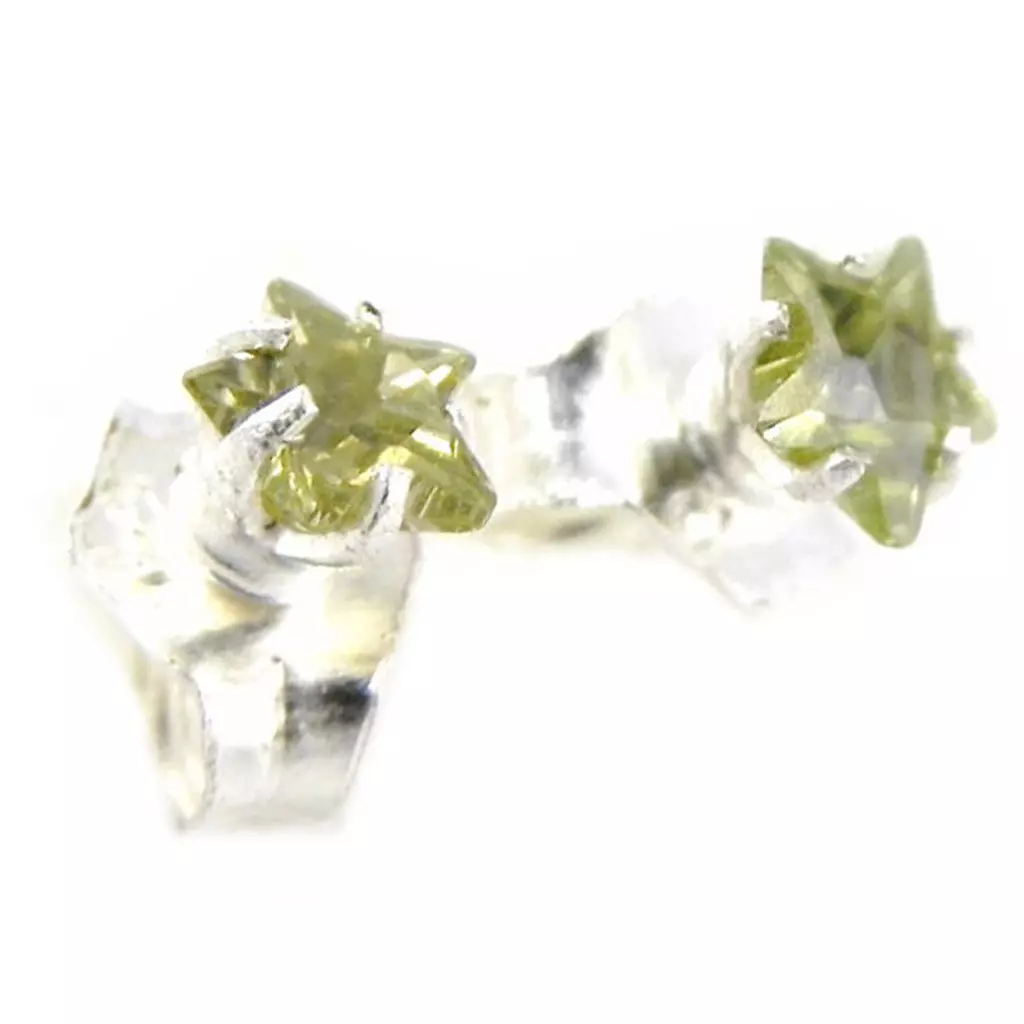 les trésors de lily BO Argent 'Star Mood' Vert [C9569]