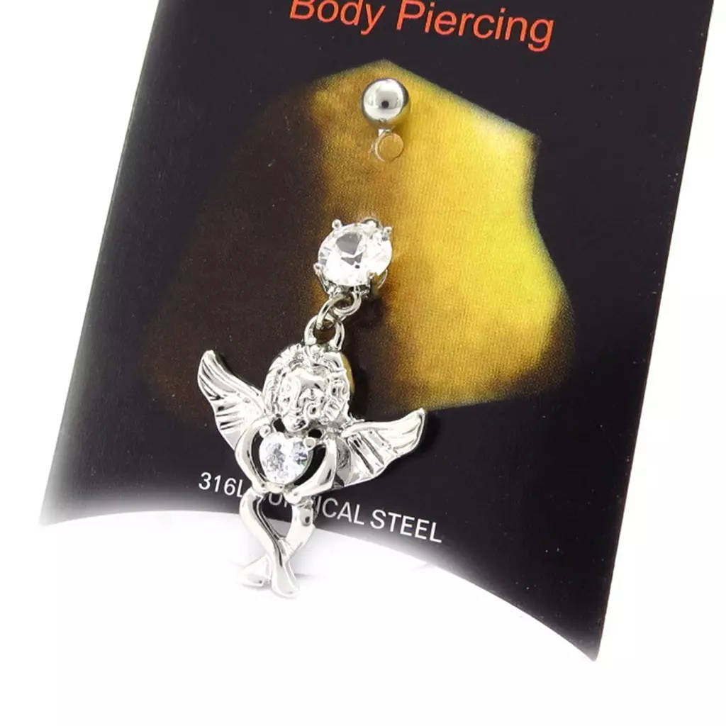 Les Trésors De Lily Body Piercing 'Ange' Blanc [K3086]