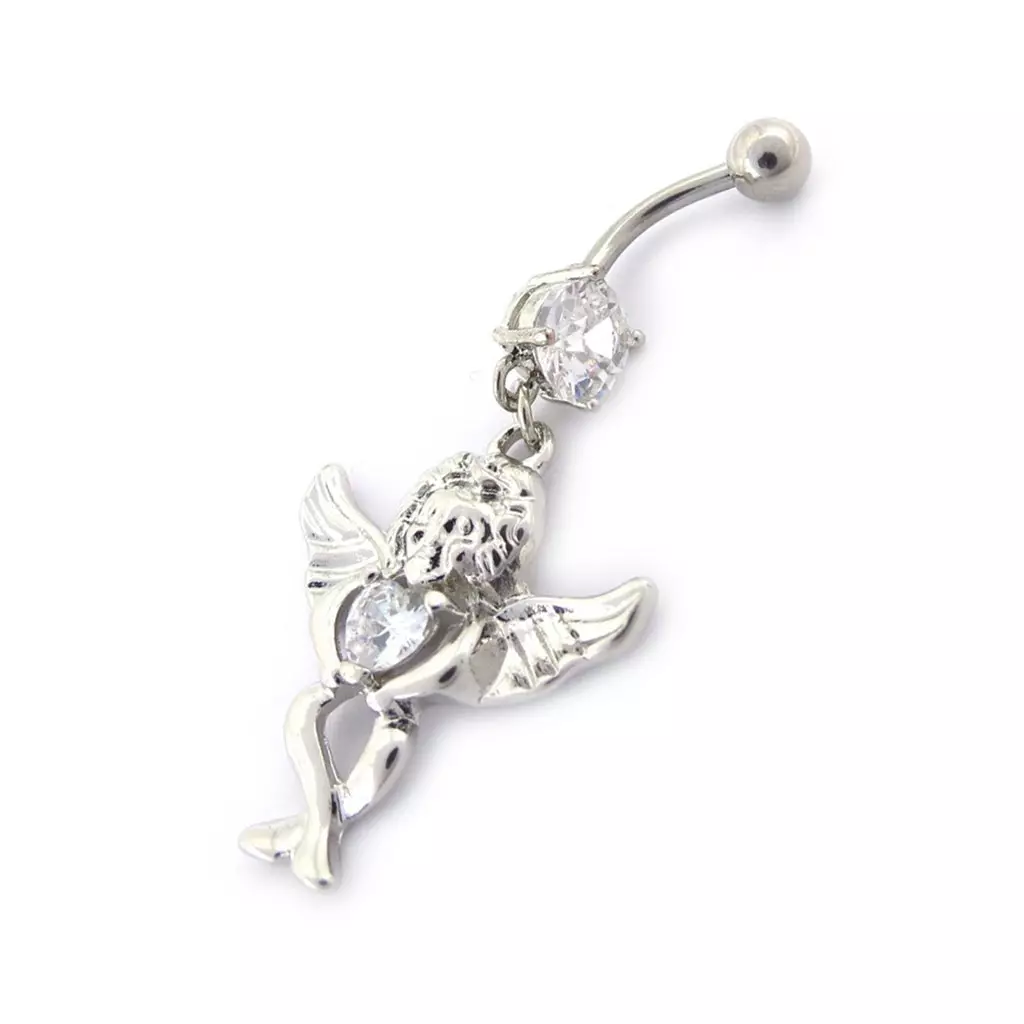 Les Trésors De Lily Body Piercing 'Ange' Blanc [K3086]