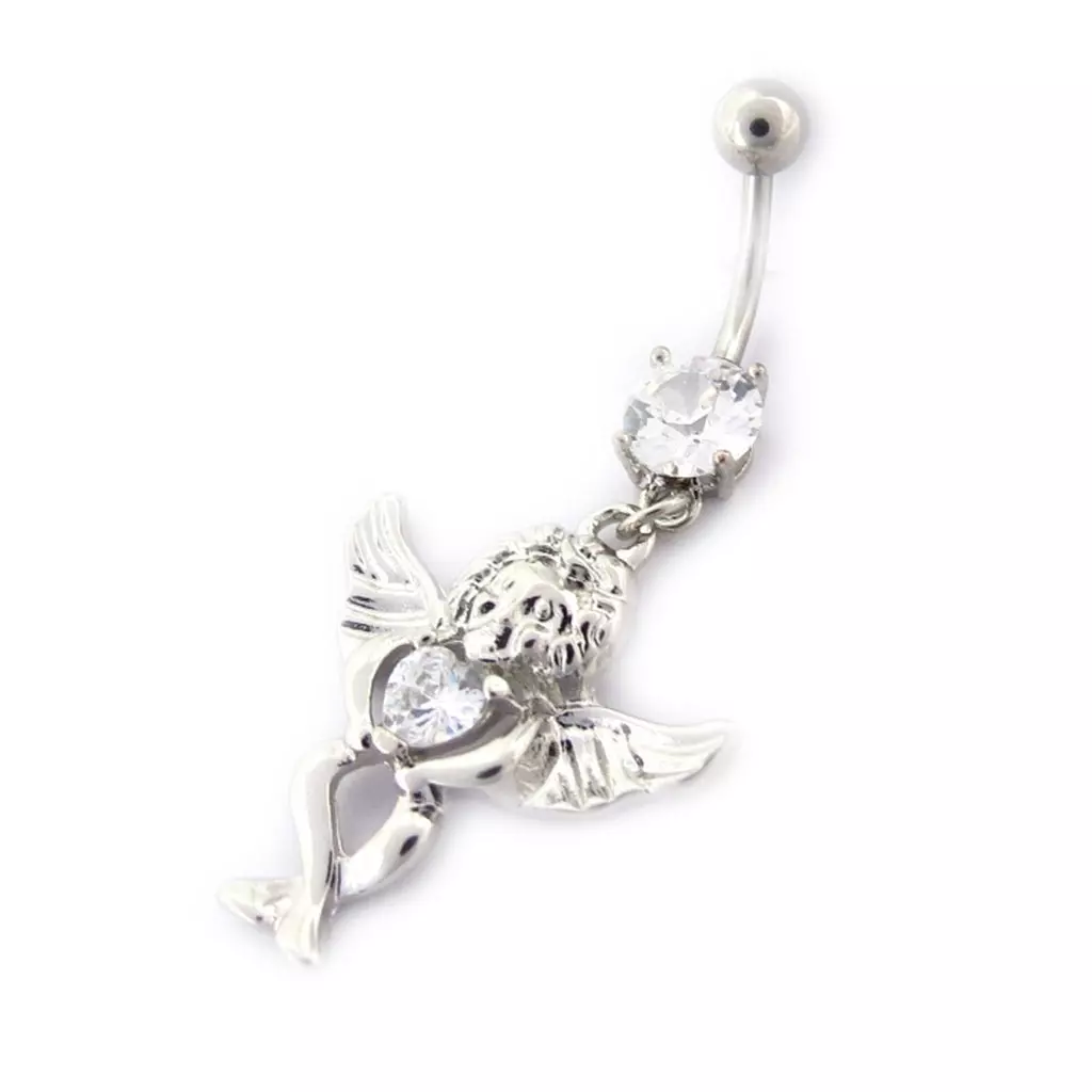 les trésors de lily Body Piercing 'Ange' blanc [K3086]