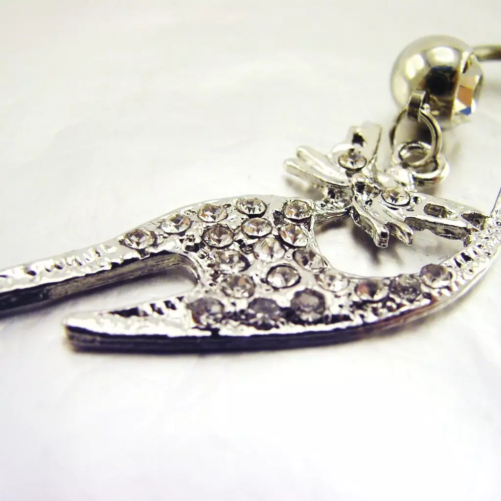 Les Trésors De Lily Body Piercing 'Chat' Blanc [E7792]