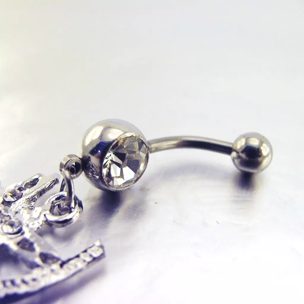 Les Trésors De Lily Body Piercing 'Chat' Blanc [E7792]