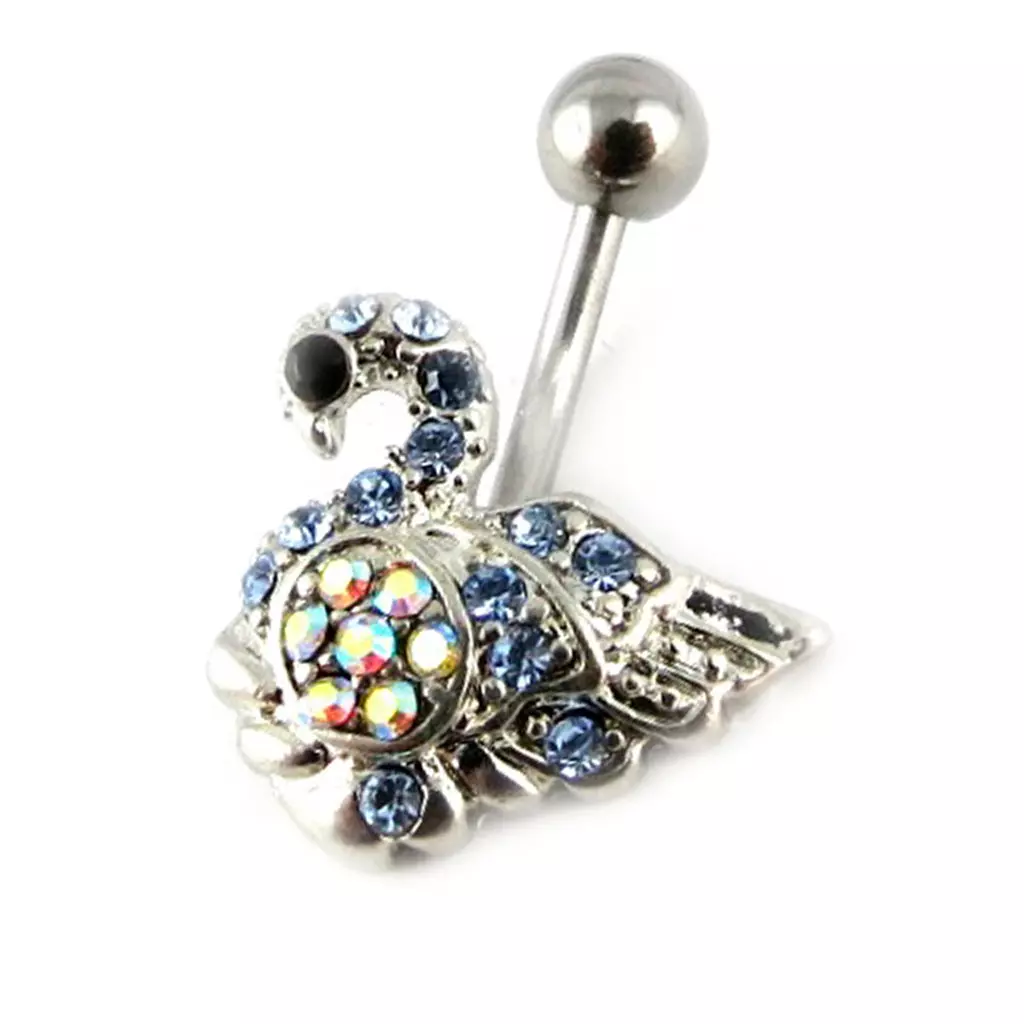 Les Trésors De Lily Body Piercing 'Cygne' Bleu [D9266]