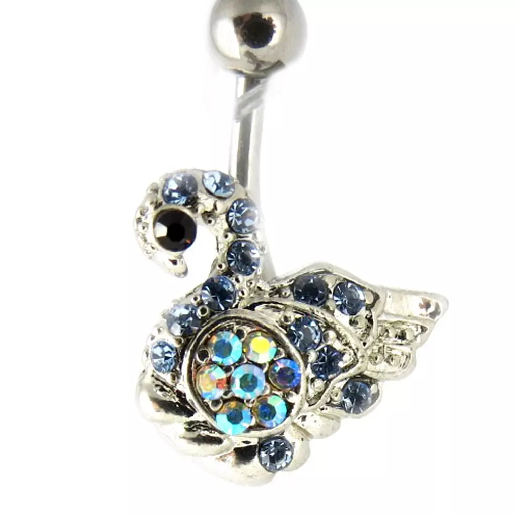 Les Trésors De Lily Body Piercing 'Cygne' Bleu [D9266]
