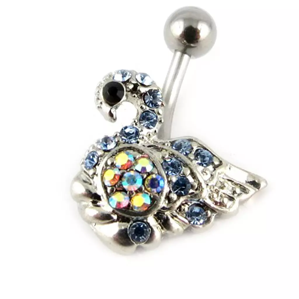 les trésors de lily Body Piercing 'Cygne' Bleu [D9266]