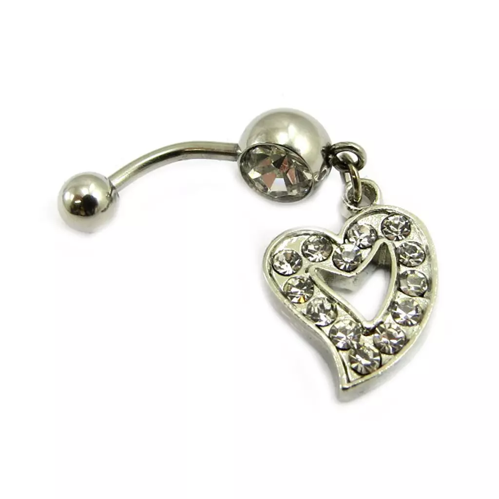 Les Trésors De Lily Body Piercing 'Love' Blanc [E5317]