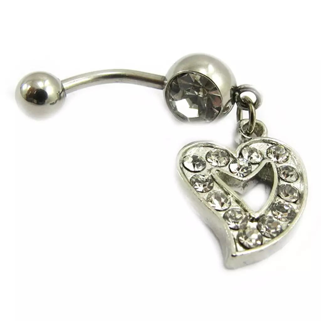 Les Trésors De Lily Body Piercing 'Love' Blanc [E5317]