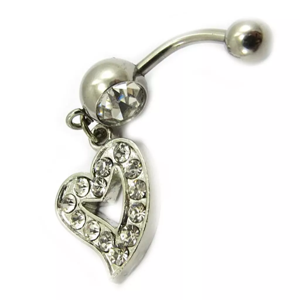 Les Trésors De Lily Body Piercing 'Love' Blanc [E5317]
