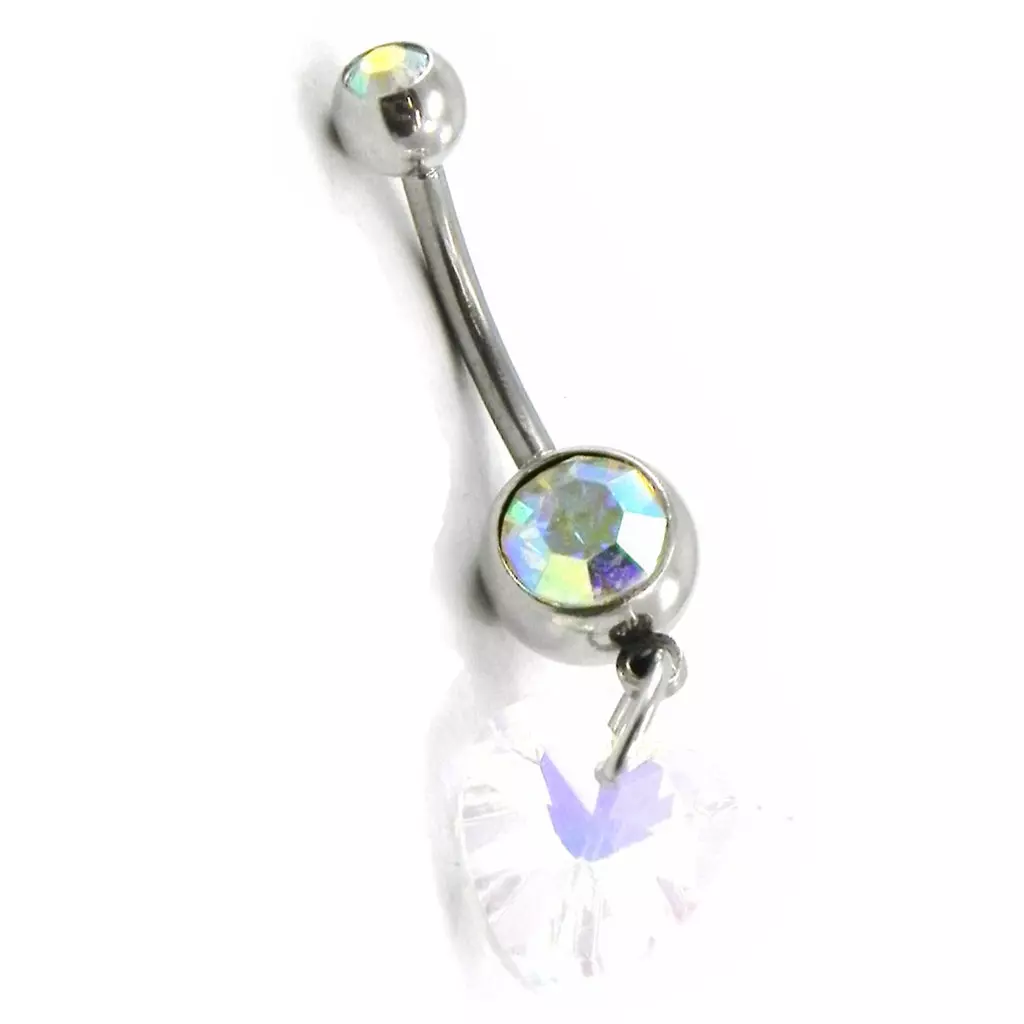 Les Trésors De Lily Body Piercing 'Love' Blanc [F8836]