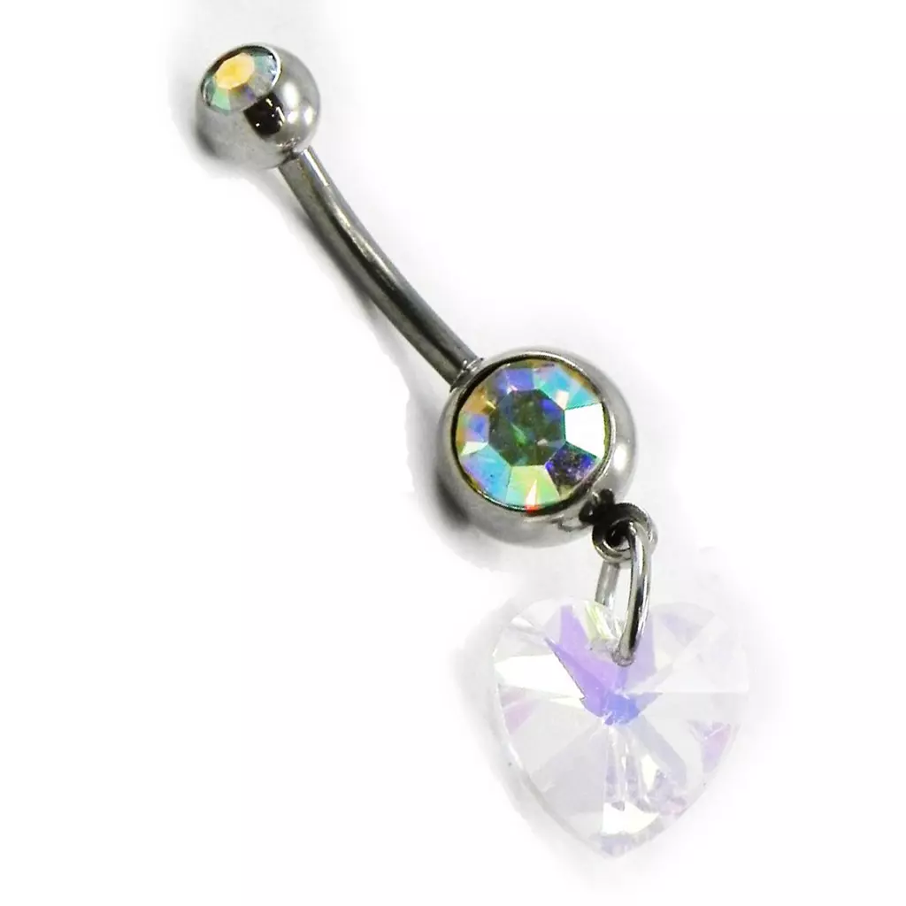les trésors de lily Body Piercing 'Love' blanc [F8836]
