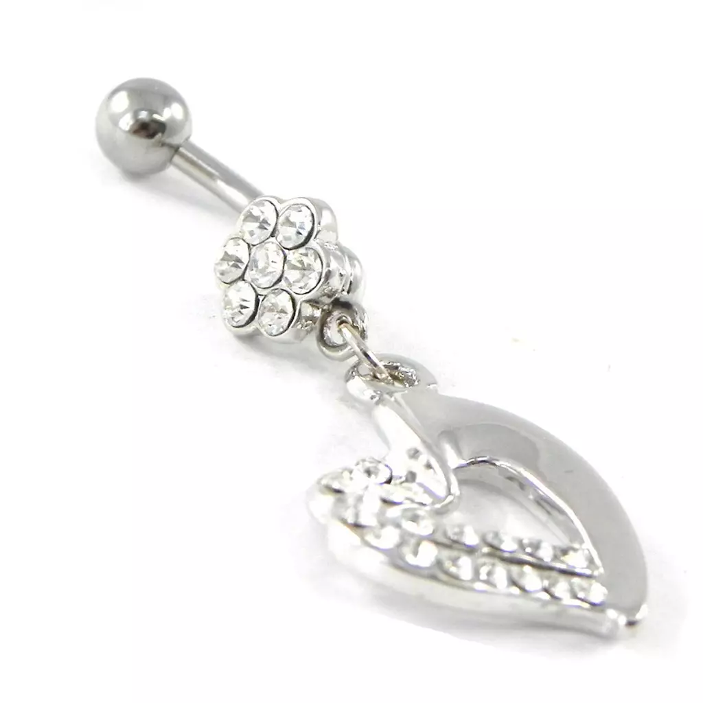 les trésors de lily Body Piercing 'Love' blanc [H9397]