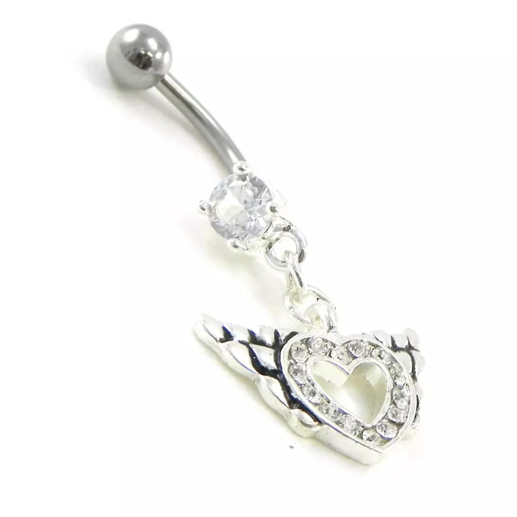 Les Trésors De Lily Body Piercing 'Love' Blanc [I9123]