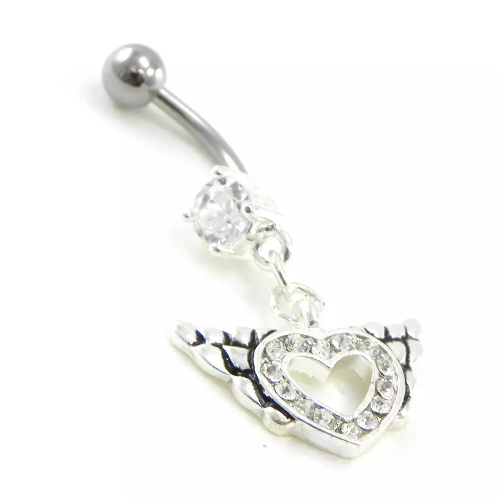 Les Trésors De Lily Body Piercing 'Love' Blanc [I9123]