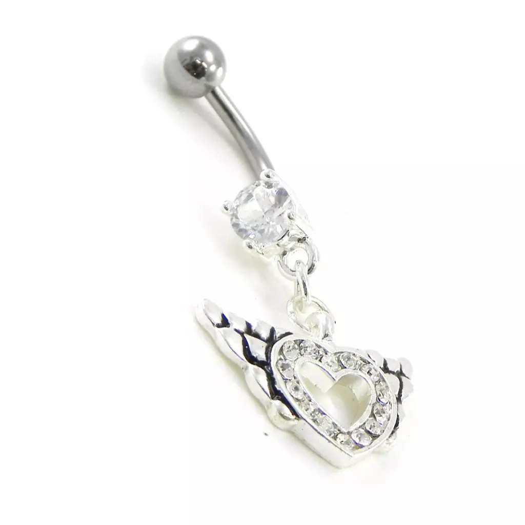 Les Trésors De Lily Body Piercing 'Love' Blanc [I9123]