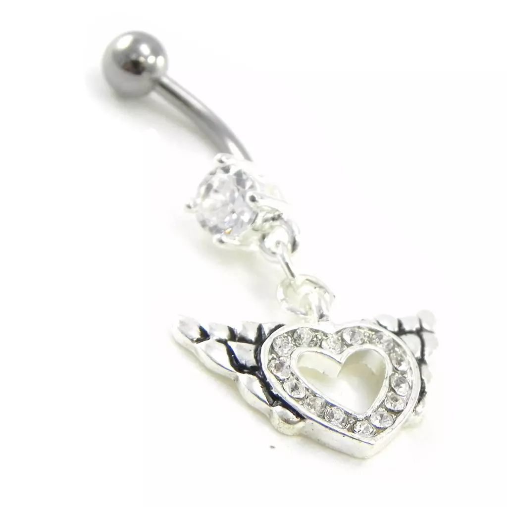 les trésors de lily Body Piercing 'Love' blanc [I9123]