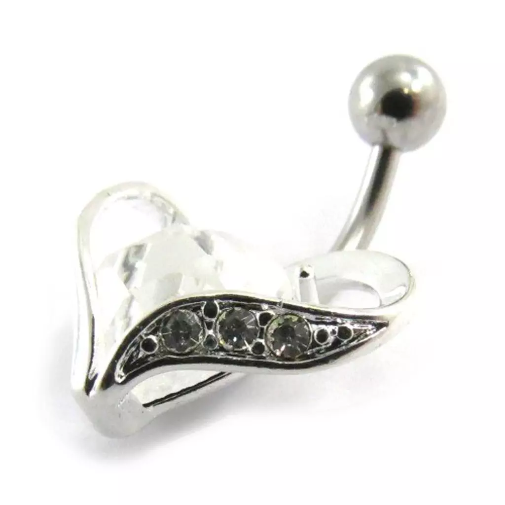 Les Trésors De Lily Body Piercing 'Love' Blanc [J5218]