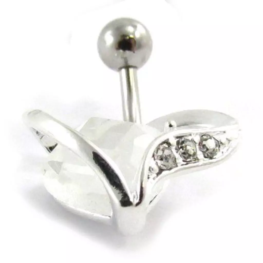 Les Trésors De Lily Body Piercing 'Love' Blanc [J5218]