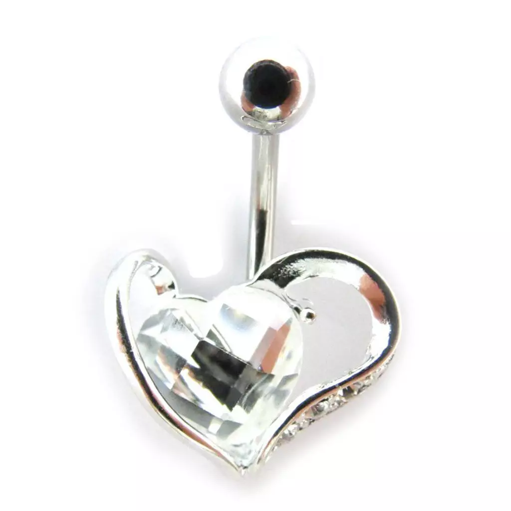 les trésors de lily Body Piercing 'Love' blanc [J5218]