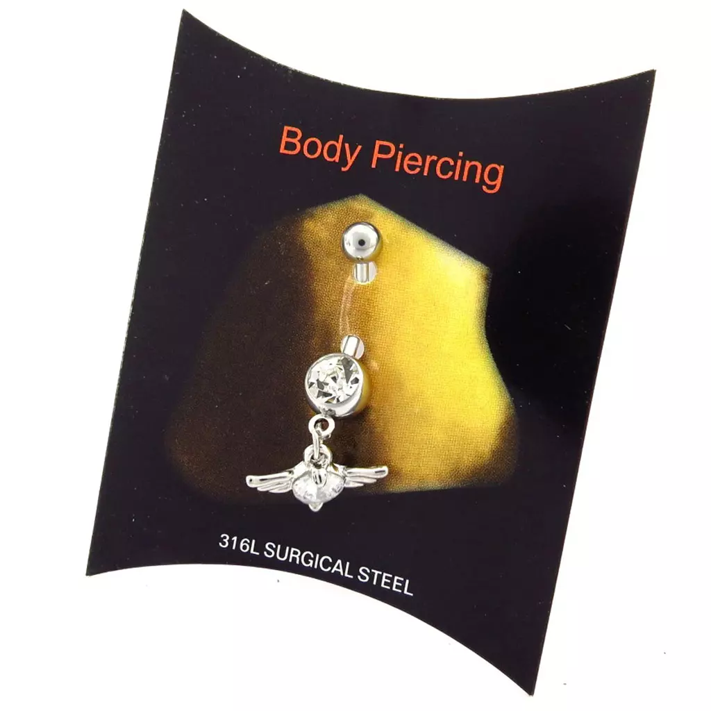 Les Trésors De Lily Body Piercing 'Love' Blanc [K3300]