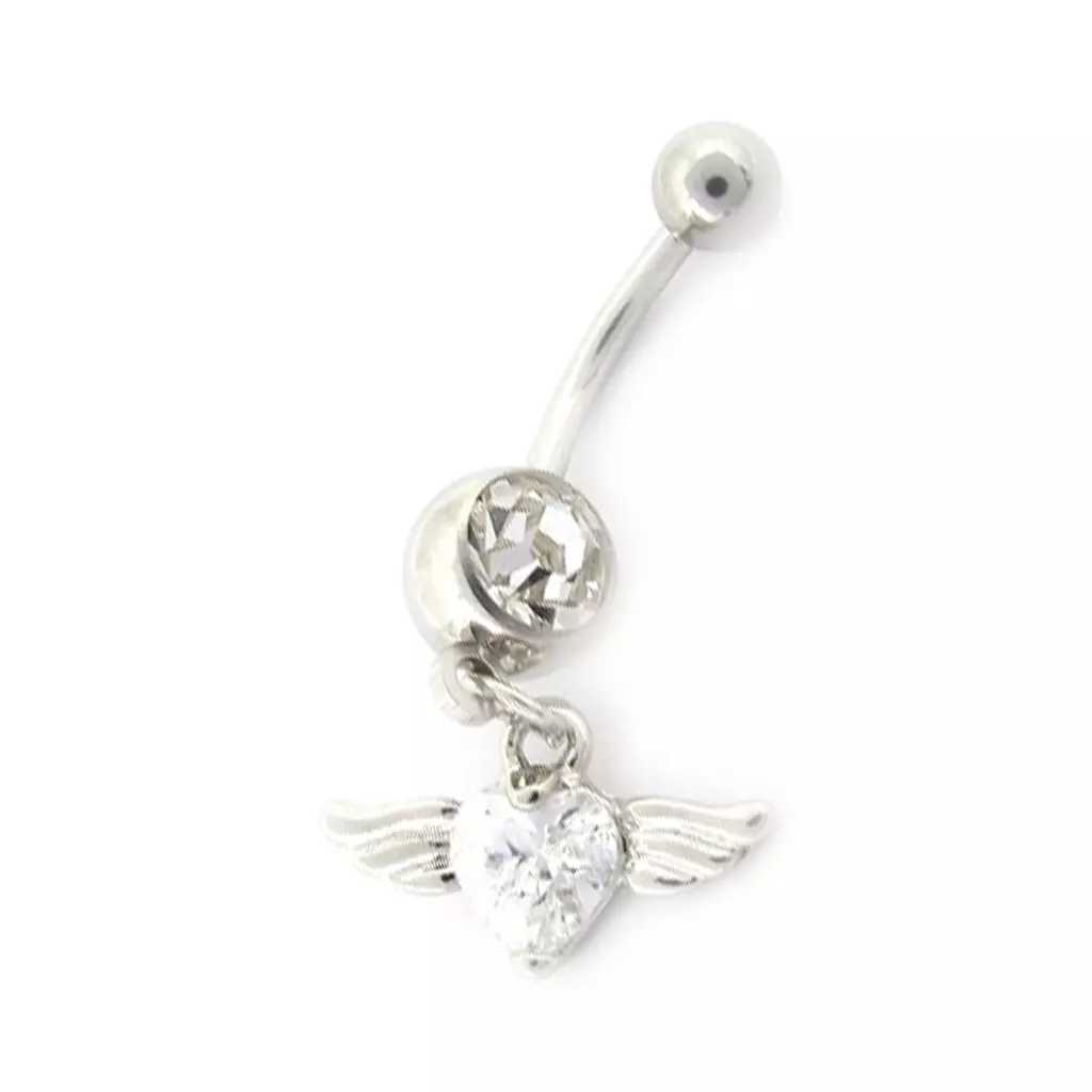 les trésors de lily Body Piercing 'Love' blanc [K3300]