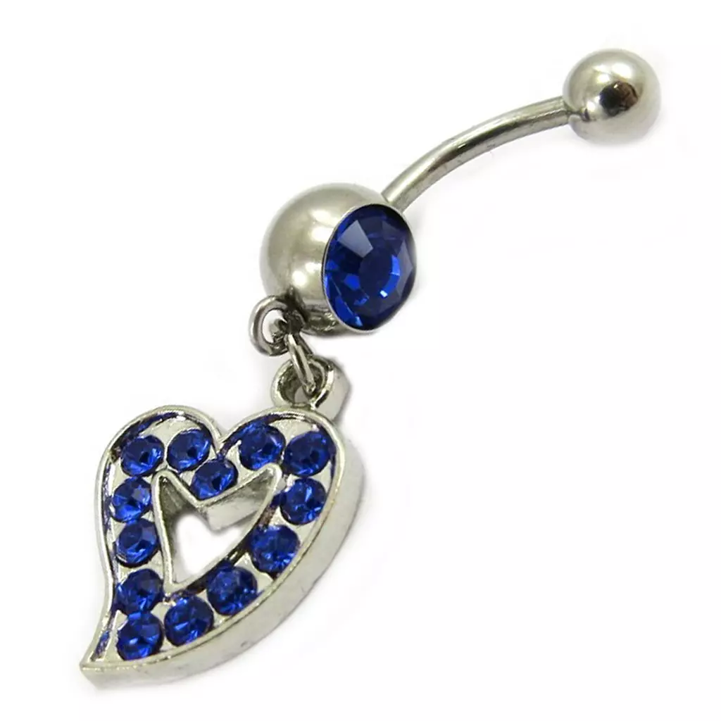 les trésors de lily Body Piercing 'Love' Bleu [E5319]