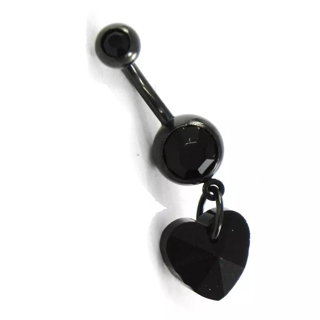 Les Trésors De Lily Body Piercing 'Love' Noir [F8766]