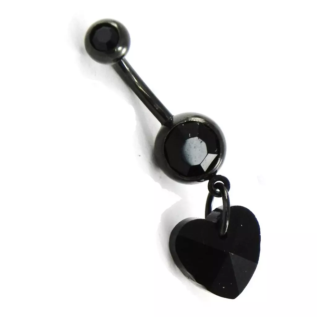 les trésors de lily Body Piercing 'Love' noir [F8766]