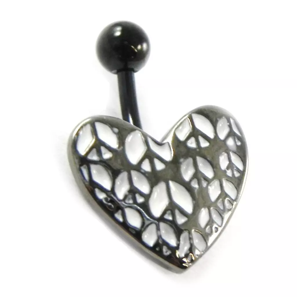 Les Trésors De Lily Body Piercing 'Love' Peace [H9331]