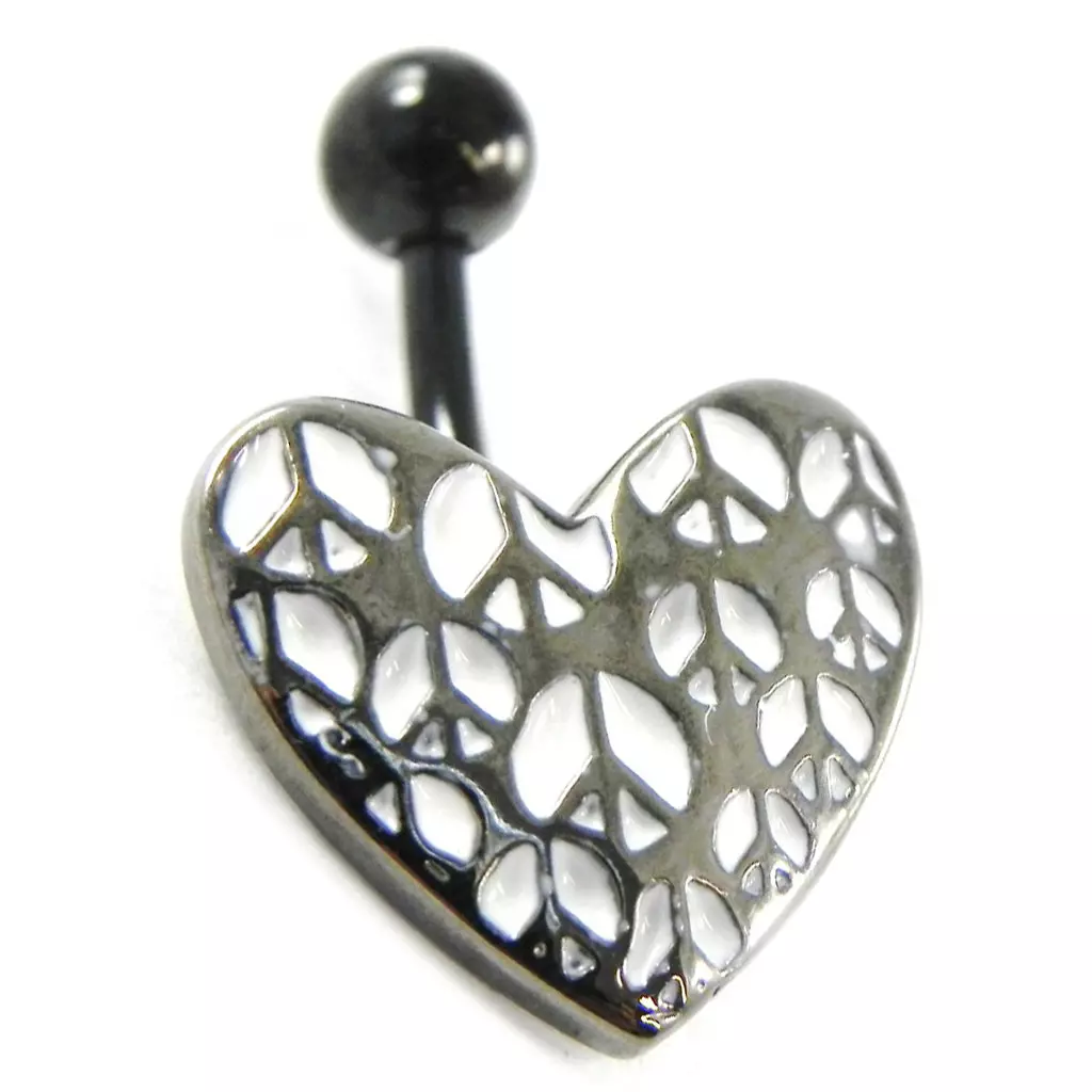 les trésors de lily Body Piercing 'Love' peace [H9331]