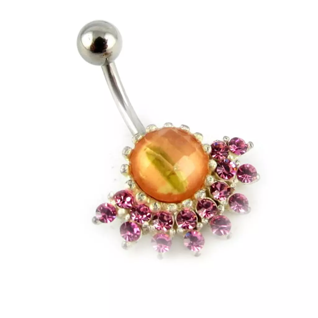 Les Trésors De Lily Body Piercing 'Paon' Rose [D9244]