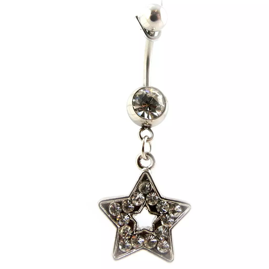 Les Trésors De Lily Body Piercing 'Star' Blanc [E5309]