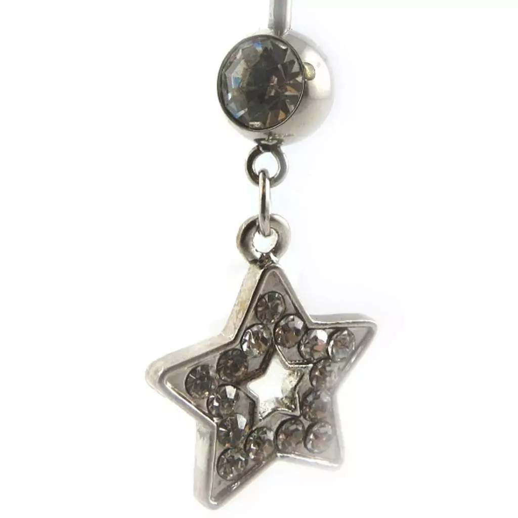 les trésors de lily Body Piercing 'Star' Blanc [E5309]