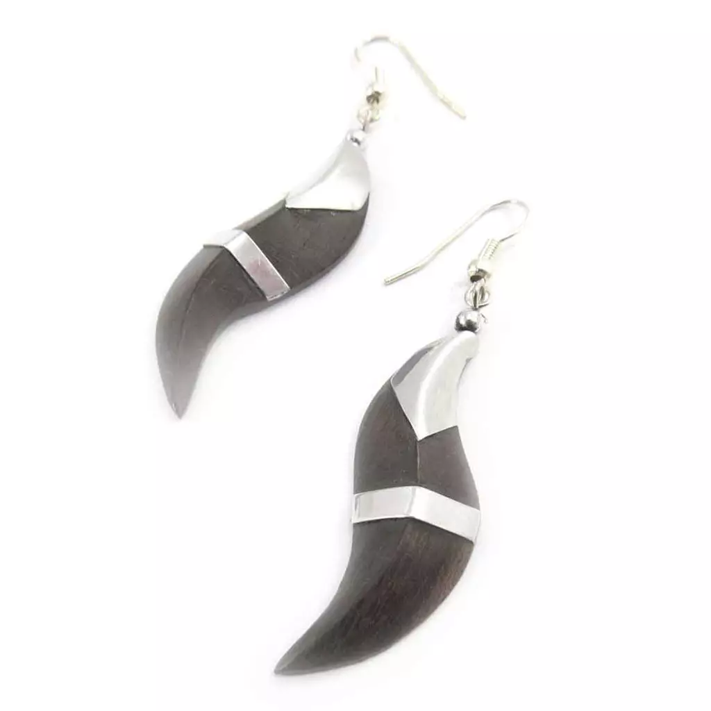 Les Trésors De Lily Boucles 'Amazonia' Bois [J7988]